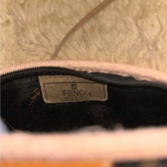 Fendi Black and Tan Monogram Pouch - Picture 6 of 7